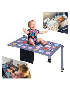 Cama de avión para niños Little Traveler - Gris, 1 a 4 años