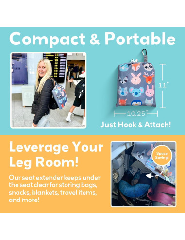 Cama de avión para niños Little Traveler - Gris, 1 a 4 años