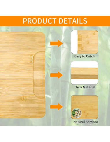 Tabla de Cortar de Bambú GCQFZ para Horno Breville BOV450XL