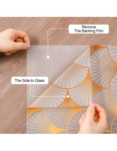 Película de Ventana DKTIE 45x200 cm Geométrica Esmerilada