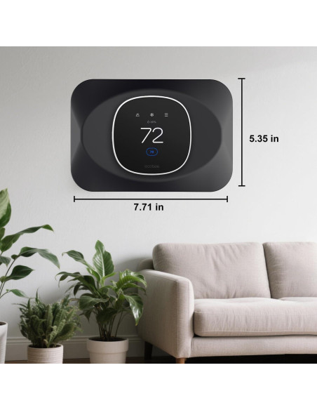 Cubierta de Placa de Pared BAOKZZOM para Ecobee 2025 - Negro