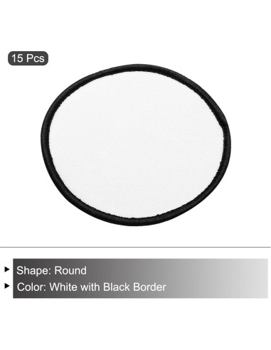 Parches de Sublimación MECCANIXITY 15pcs 7.5cm Redondos