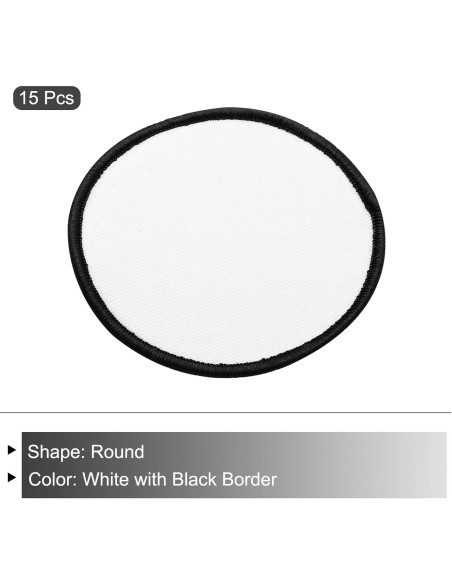 Parches de Sublimación MECCANIXITY 15pcs 7.5cm Redondos