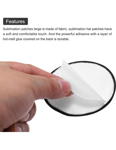 Parches de Sublimación MECCANIXITY 15pcs 7.5cm Redondos