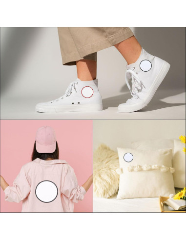 Parches de Sublimación MECCANIXITY 15pcs 7.5cm Redondos