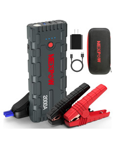 Arrancador de Batería NEXPOW G17 2000A 12V Portátil con USB 3.0