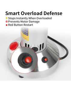 Molino de Harina Eléctrico WERISE 550g Acero Inoxidable 2