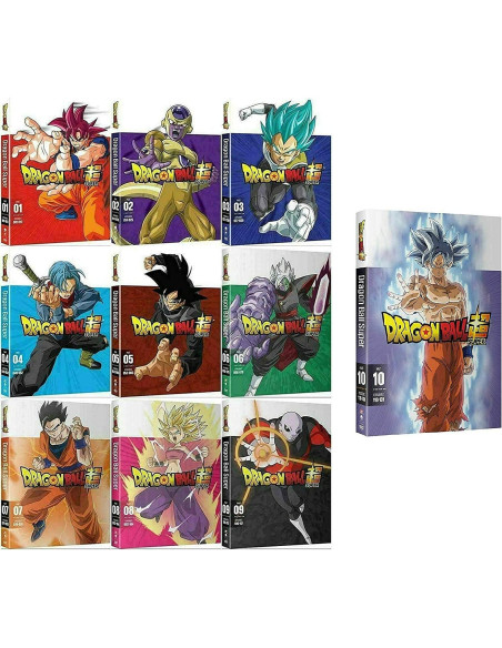 Conjunto de DVD Dragon Ball Super Partes 1 a 10