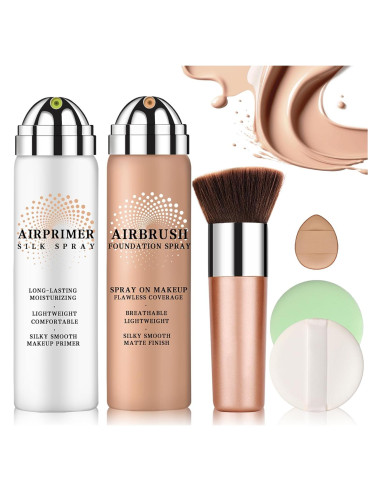 Base Airbrush LZXLUKGIR con Primer Hidratante 01 Natural