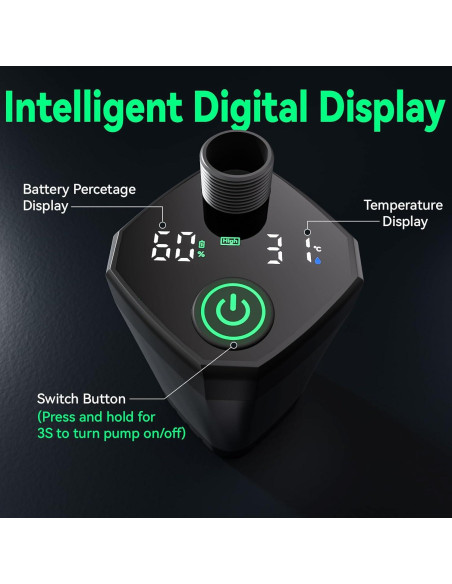 Ducha Portátil Clirass 6000mAh con Pantalla Digital y Bidet