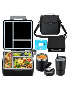 Caja de Almuerzo Bento Howeemo con Termo y Bolsa Aislada