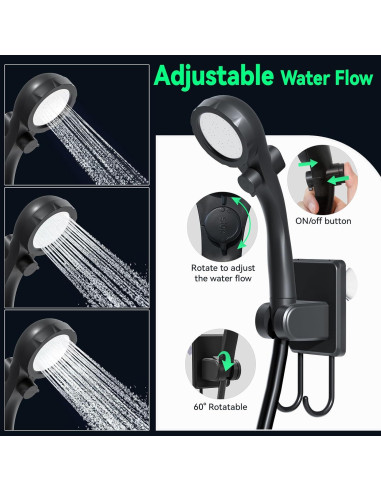 Ducha Portátil Clirass 6000mAh con Pantalla Digital y Bidet