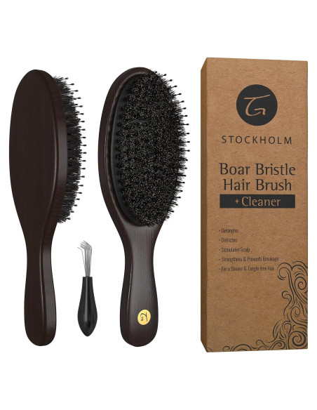 Cepillo de Cabello Truly Genuine Stockholm - Cerda Natural y Nylon