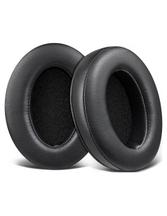 Almohadillas de Cuero SOULWIT para Auriculares Universales - Negro