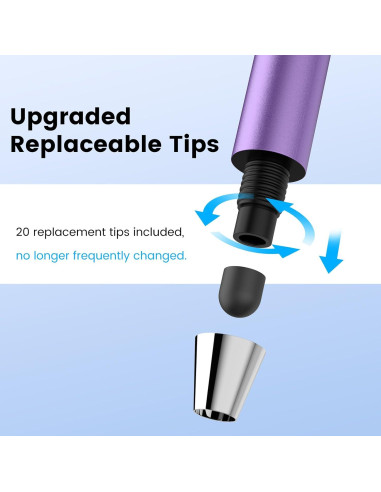 Bolígrafos Stylus MEKO 10 Piezas con 20 Puntas Reemplazo