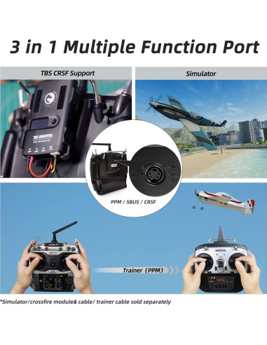 Transmisor y Receptor Radiolink AT9S Pro 10/12 Canales 3.4 km