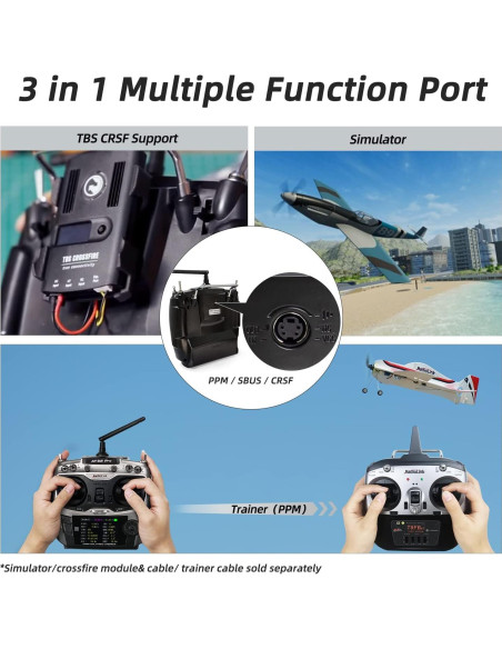 Transmisor y Receptor Radiolink AT9S Pro 10/12 Canales 3.4 km