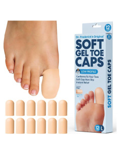 Protectores de Dedos de Gel Dr. Frederick - 12 Unidades - Beige Grande