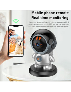 Cámara de Seguridad Sanpyl 1080P Rotativa con APP y Visión Nocturna 2