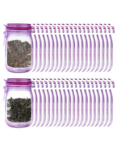 Bolsas Reutilizables BEIDYLL 40 Pcs con Cierre Hermético 368.5 g