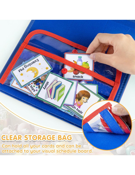 Tablero Visual para Niños ALSLEA 68.6x36.8cm con 124 Tarjetas