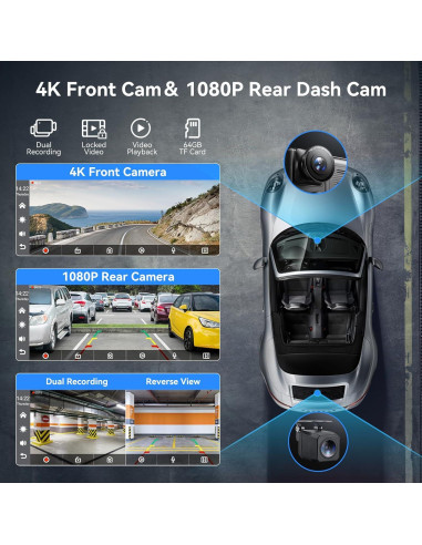 Pantalla Táctil Portátil Carplay 10.26" Carpeer 4K GPS Bluetooth