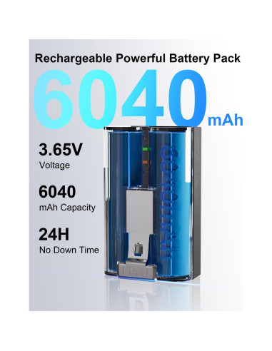 Paquete de 2 Baterías Ring V4 6040mAh + Cargador Digital