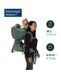 Mochila Portabebés Osprey Poco Premium para Senderismo - Negro 2