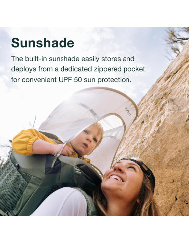 Mochila Portabebés Osprey Poco Premium para Senderismo - Negro