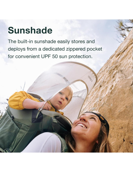 Mochila Portabebés Osprey Poco Premium para Senderismo - Negro