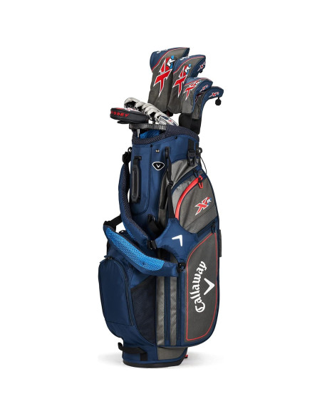 Conjunto Completo de Palos de Golf Callaway XR - Azul/Rojo, Grafito, Regular