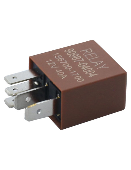 Relé de Ventilador de Refrigeración PLENTZOM 12V 40A 5PINS