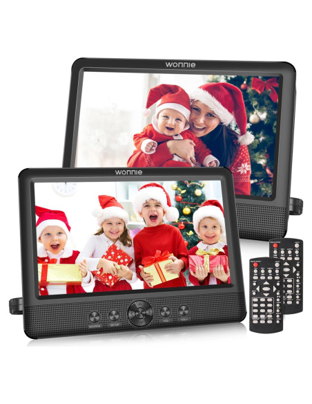 Reproductor DVD Doble Portátil WONNIE 10.5" para Auto