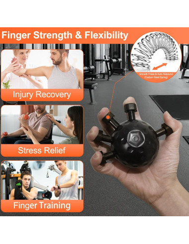 Entrenador de Fuerza de Agarre Nest Timber 45KG Negro