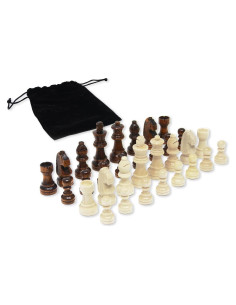 Piezas de Ajedrez de Madera Staunton Da Vinci 32 Piezas 6.35 cm