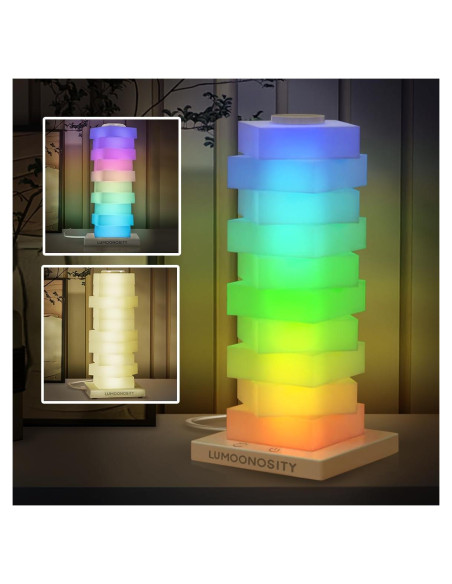 Lámpara Cubo RGB Lumoonosity - Torre LED USB Personalizable Lámpara Cubo RGB Lumoonosity - Torre LED USB Personalizable