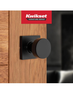 Pomo de Puerta Dummy Kwikset Pismo Negro Mate 6.67 cm 2