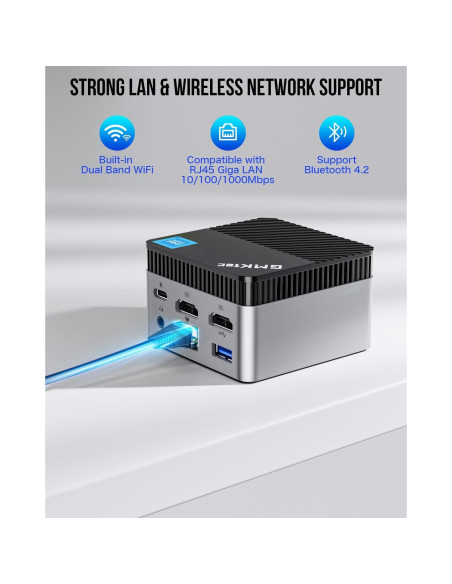 Mini PC GMKtec G5 Intel N97 12GB DDR5 256GB SSD Negro