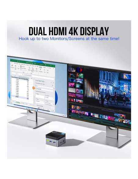 Mini PC GMKtec G5 Intel N97 12GB DDR5 256GB SSD Negro