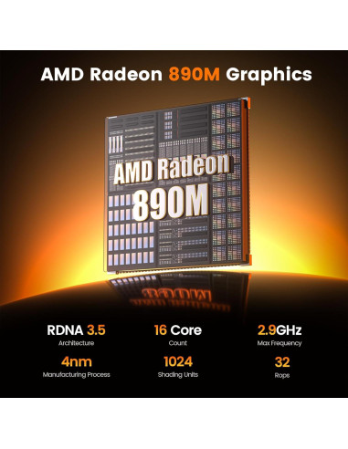 Mini PC PELADN HO5 Ryzen AI 9 HX 370 32GB 1TB SSD