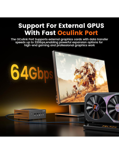 Mini PC PELADN HO5 Ryzen AI 9 HX 370 32GB 1TB SSD