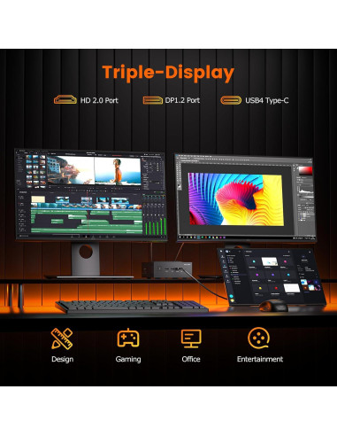 Mini PC PELADN HO5 Ryzen AI 9 HX 370 32GB 1TB SSD