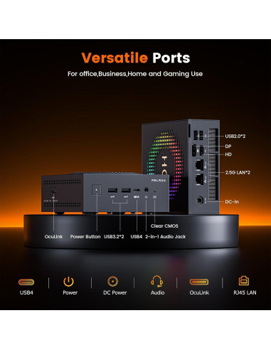 Mini PC PELADN HO5 Ryzen AI 9 HX 370 32GB 1TB SSD