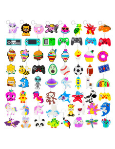 64 Llaveros de Fiesta para Niños DIZRNOI - Animales, Videojuegos y Más