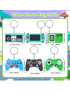 64 Llaveros de Fiesta para Niños DIZRNOI - Animales, Videojuegos y Más 2