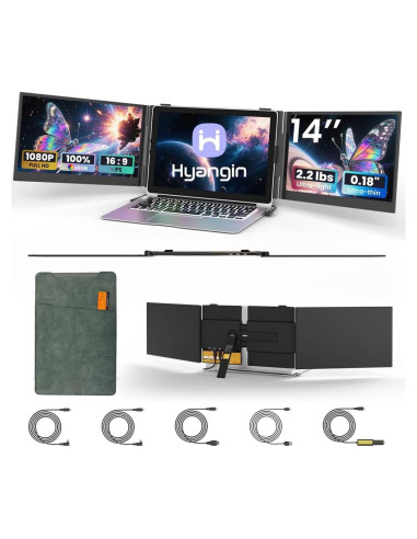 Extensor de Pantalla Triple S8 Pro 14" FHD 1080P Ultra Ligero