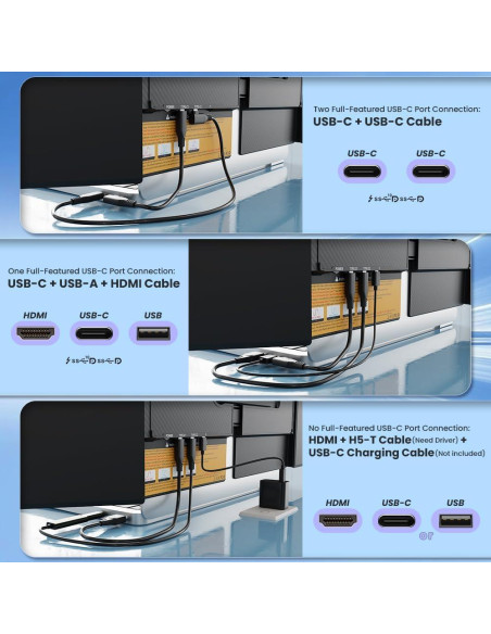 Extensor de Pantalla Triple S8 Pro 14" FHD 1080P Ultra Ligero