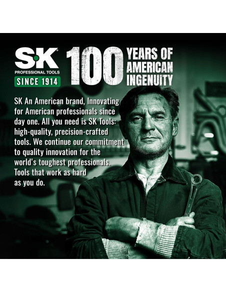 Juego de Llaves Combinadas SK 23 Piezas 8 a 19 mm y SAE