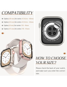 Goton Funda Brillante para Apple Watch 40mm SE Series 6 5 4 2