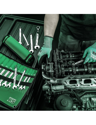 Juego de Llaves Combinadas SK 23 Piezas 8 a 19 mm y SAE